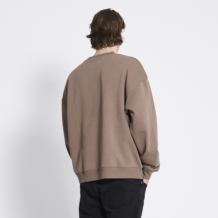 Boxy sweatshirt "Loi" Brown